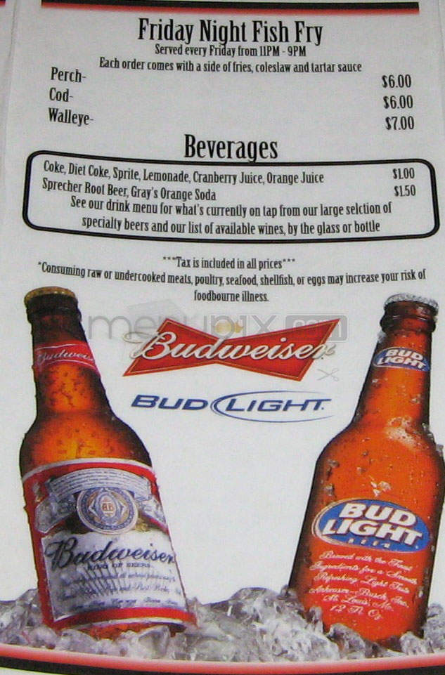 The Churchkey Pub and Grill - Madison, WI menu_pic
