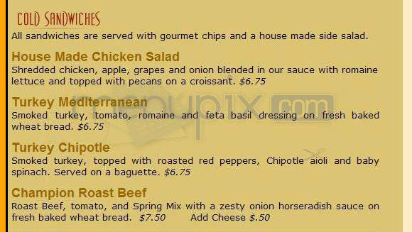Cool Beans Coffee Cafe - Madison, WI menu_pic