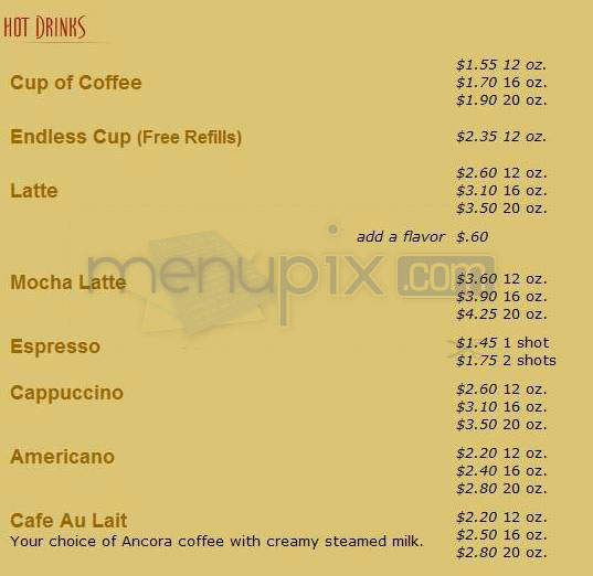 Cool Beans Coffee Cafe - Madison, WI menu_pic