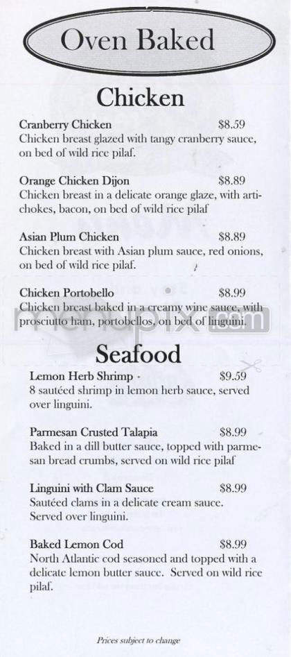 Cranberry Creek Cafe - Madison, WI menu_pic