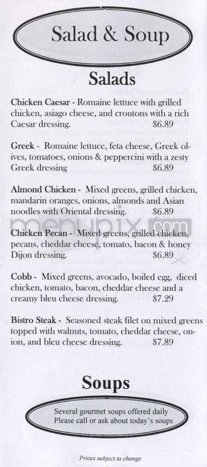 Cranberry Creek Cafe - Madison, WI menu_pic