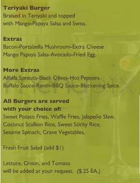 Crave Restaurant & Lounge - Madison, WI menu_pic