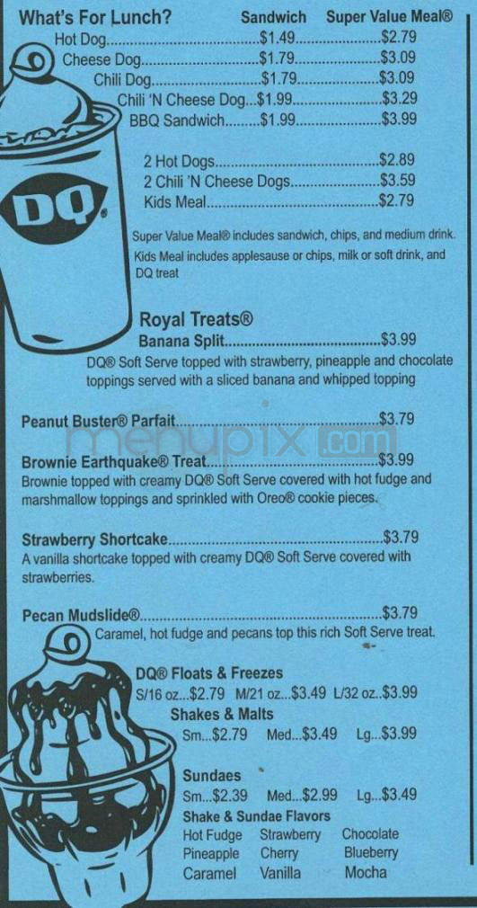 Dairy Queen - Madison, WI menu_pic