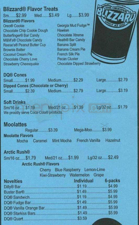 Dairy Queen - Madison, WI menu_pic