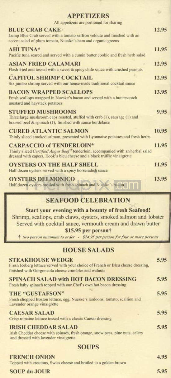 Delmonico's - Madison, WI menu_pic