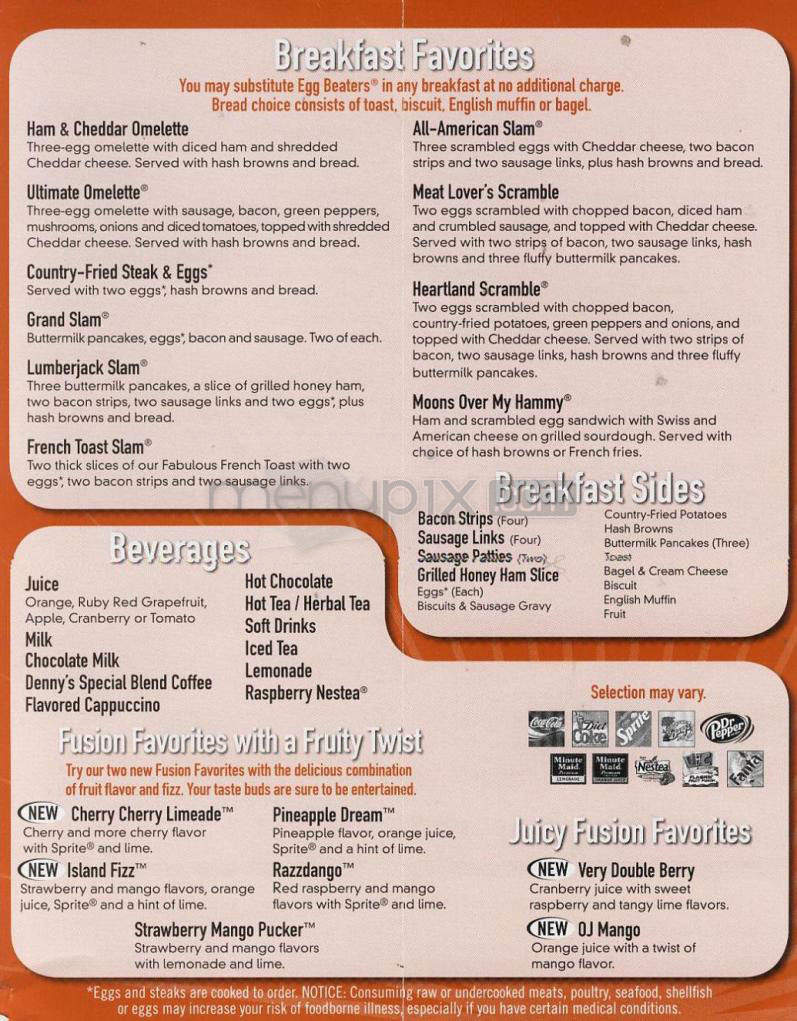 Denny's - Madison, WI menu_pic