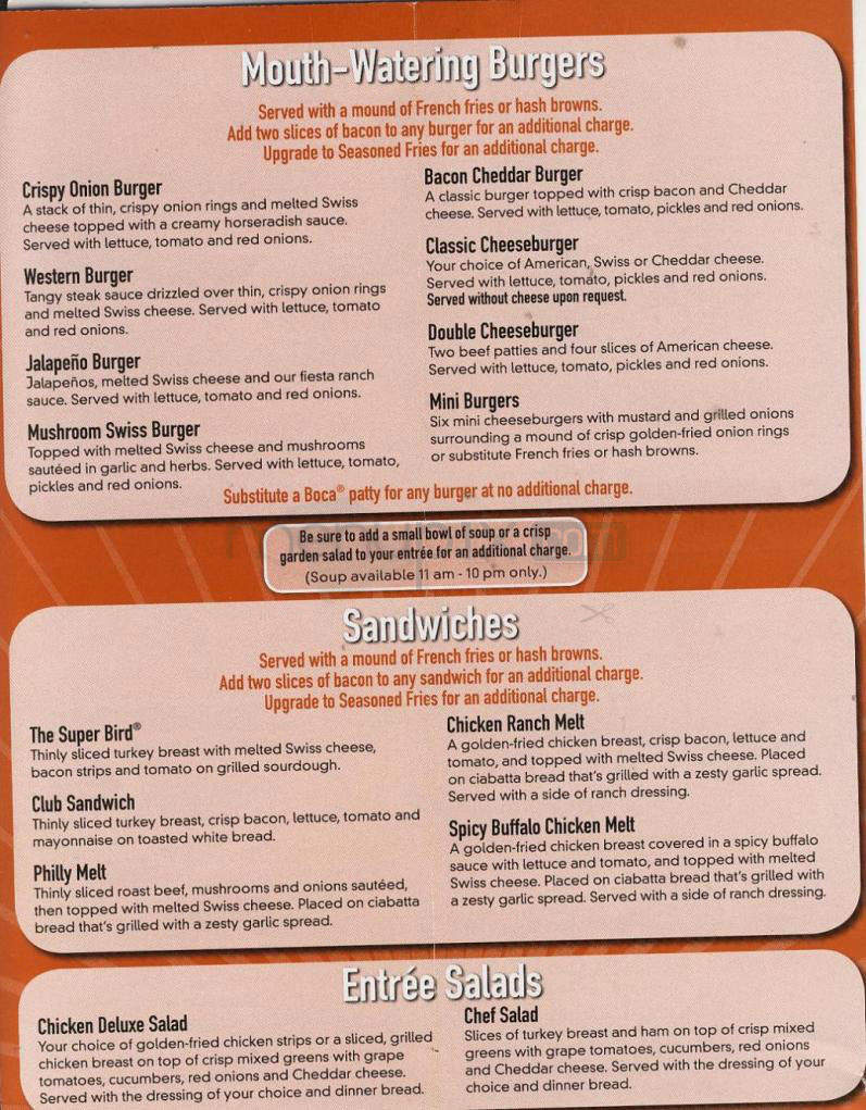 Denny's - Madison, WI menu_pic