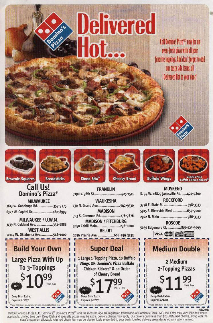 /730020/Dominos-Pizza-Fitchburg-WI - Fitchburg, WI