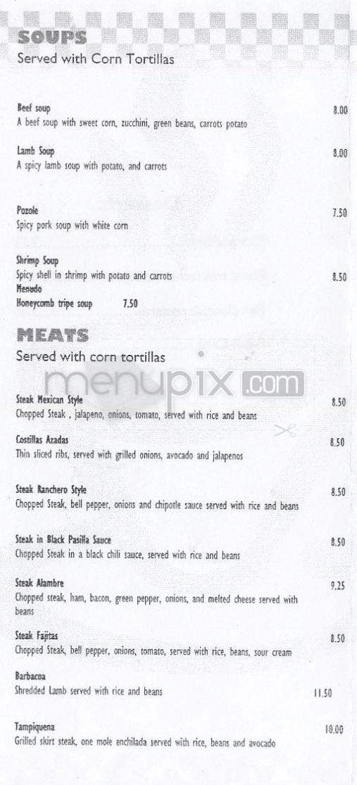 El Pastor - Madison, WI menu_pic