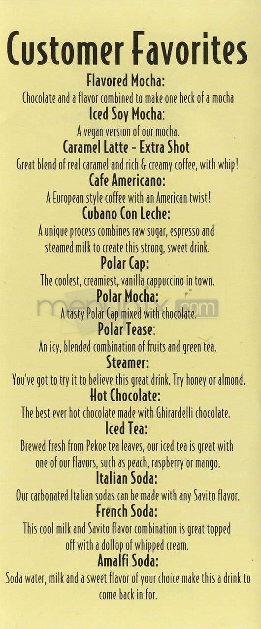 Espresso Royale - Madison, WI menu_pic