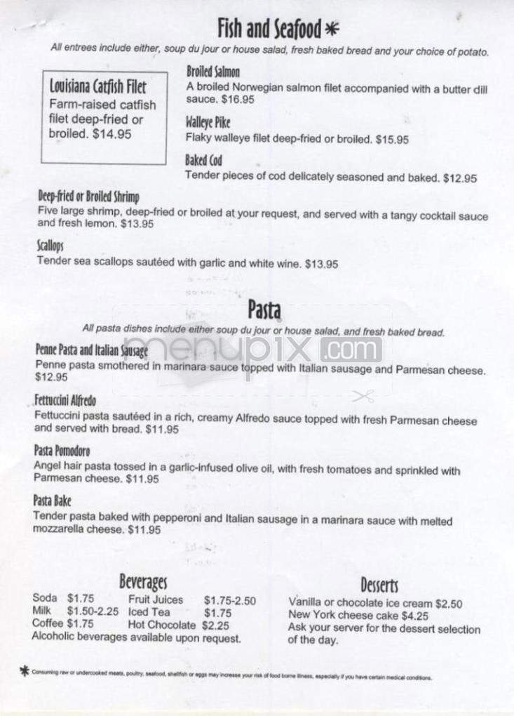 Francie's Casual Cafe (Inntowner-Best Western) - Madison, WI menu_pic