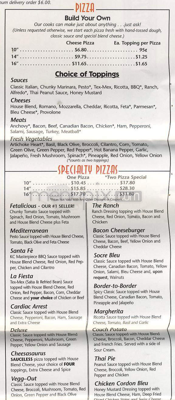 Glass Nickel Pizza Company - Madison, WI menu_pic