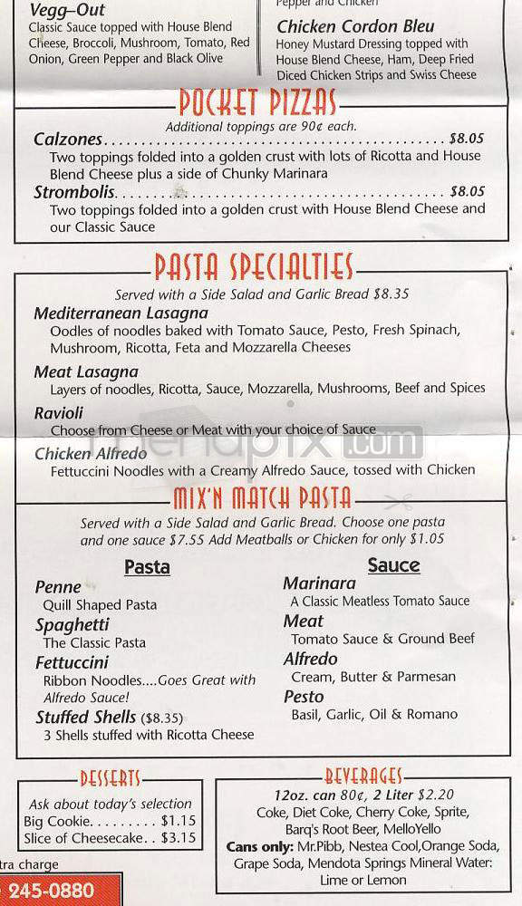 Glass Nickel Pizza Company - Madison, WI menu_pic