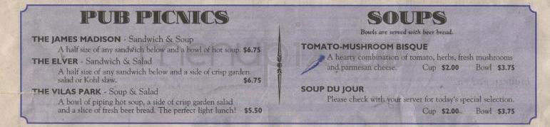 Great Dane Pub & Brewing Co - Madison, WI menu_pic