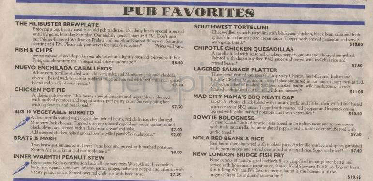 Great Dane Pub & Brewing Co - Madison, WI menu_pic