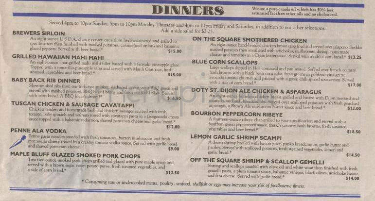 Great Dane Pub & Brewing Co - Madison, WI menu_pic