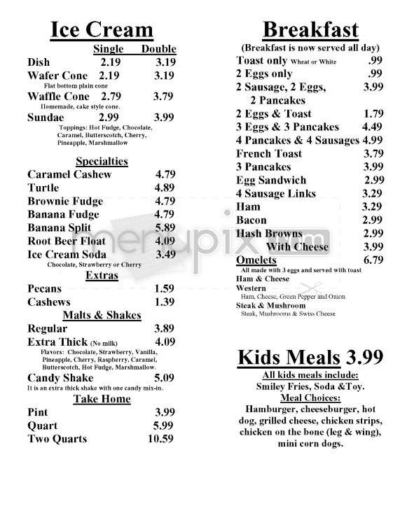 Griff's Restaurant & Frozen Custard - Madison, WI menu_pic