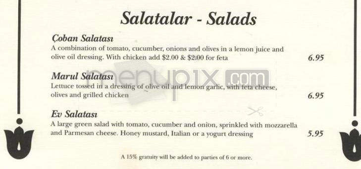 Husnu's - Madison, WI menu_pic