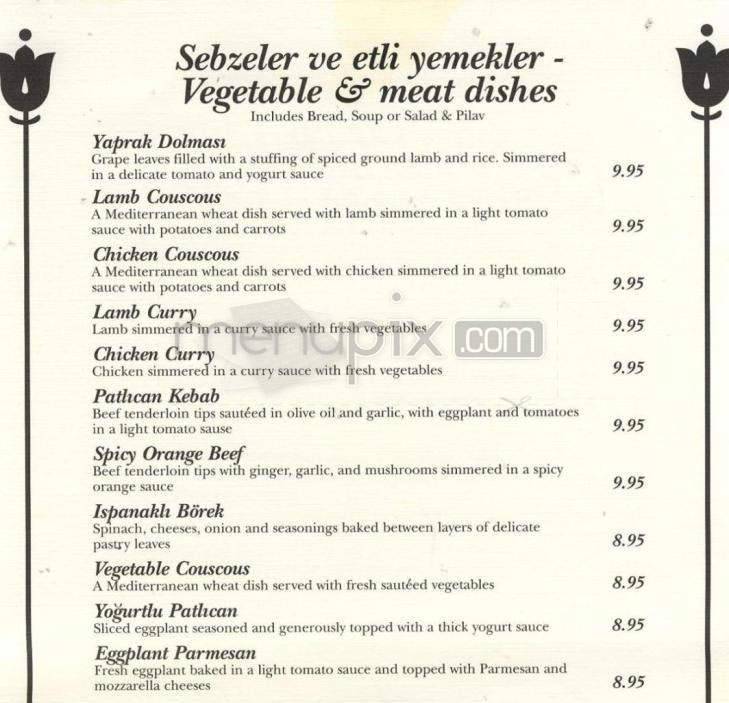 Husnu's - Madison, WI menu_pic