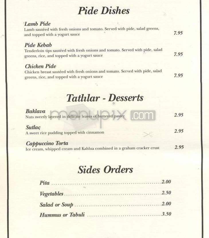 Husnu's - Madison, WI menu_pic