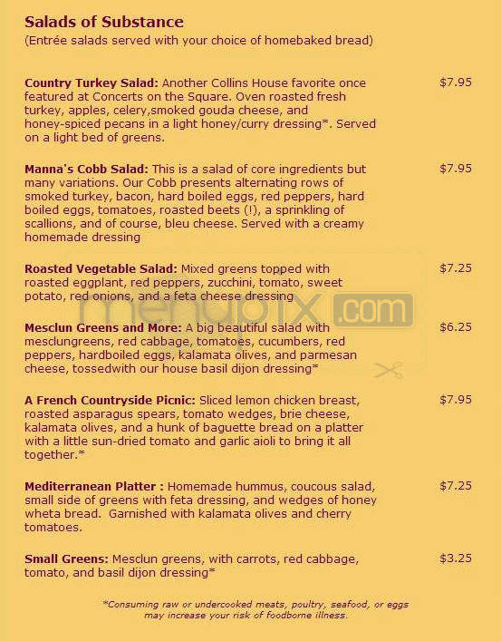 Manna Cafe & Bakery - Madison, WI menu_pic
