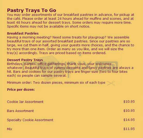 Manna Cafe & Bakery - Madison, WI menu_pic