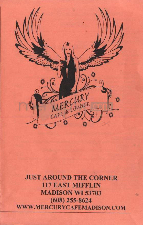Mercury Cafe - Madison, WI menu_pic