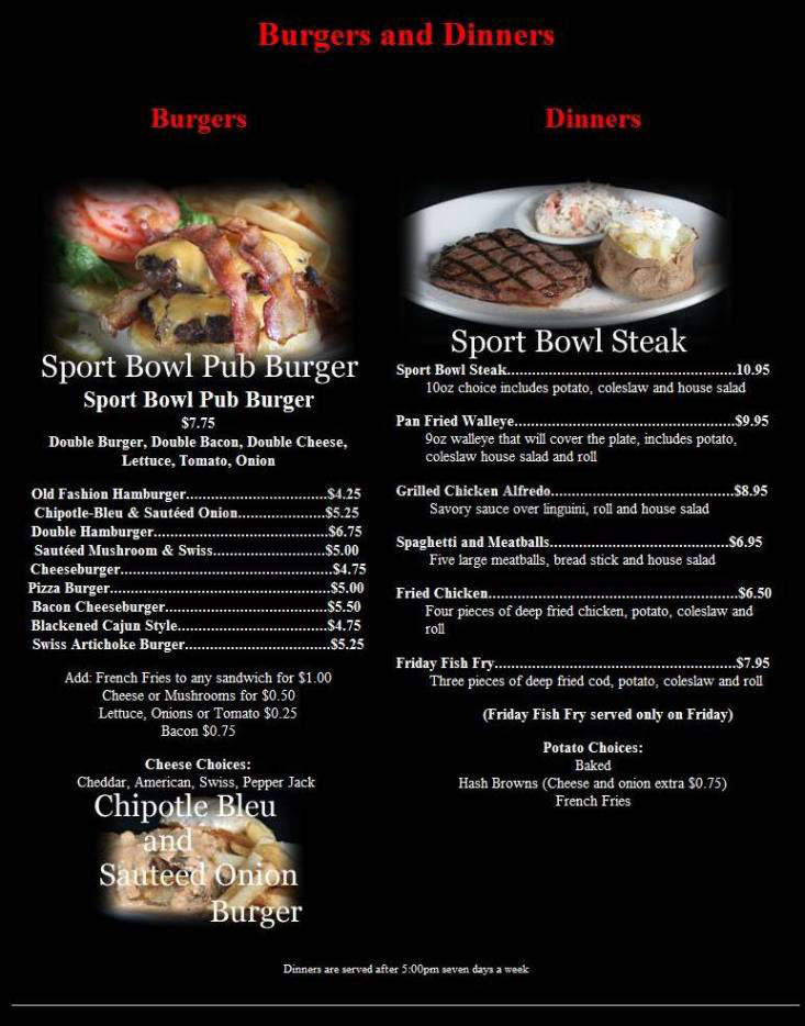 Middleton Sport Bowl - Middleton, WI menu_pic