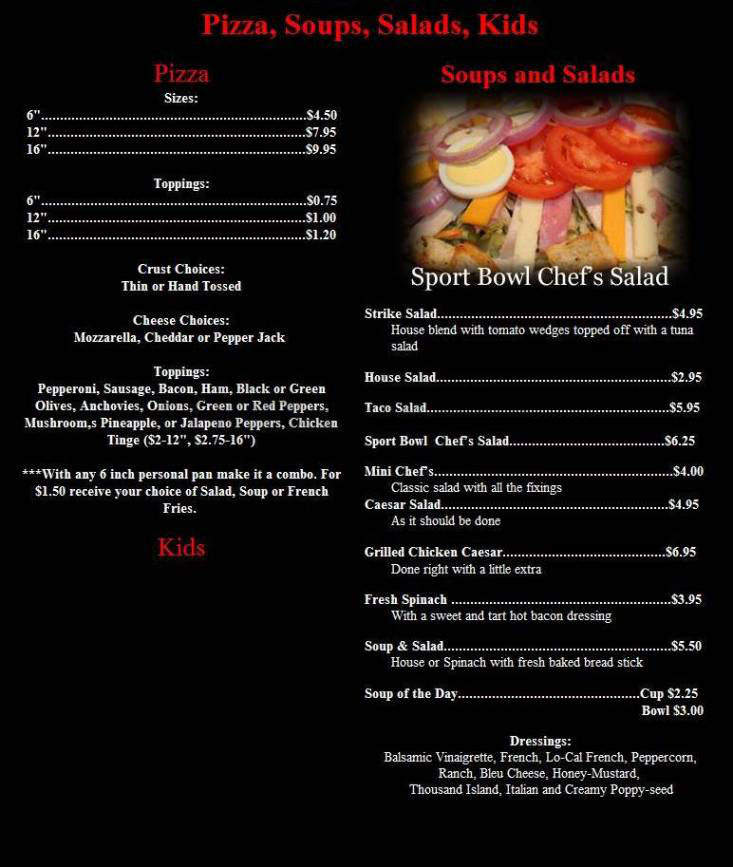 Middleton Sport Bowl - Middleton, WI menu_pic