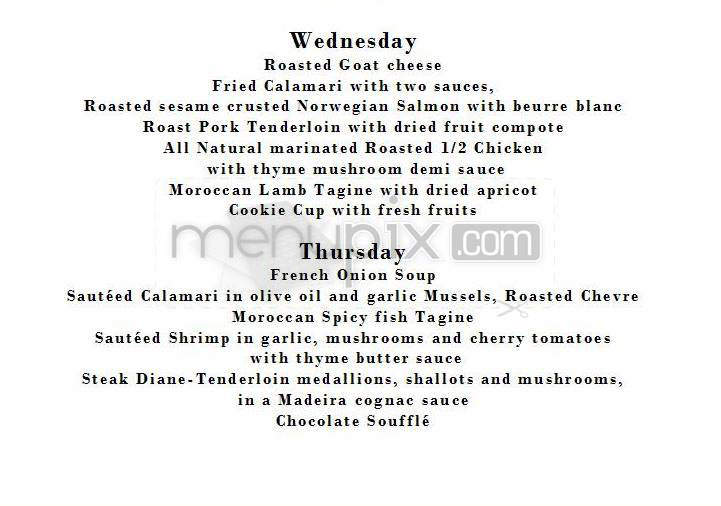 Nadia's Restaurant & Grapevine - Madison, WI menu_pic