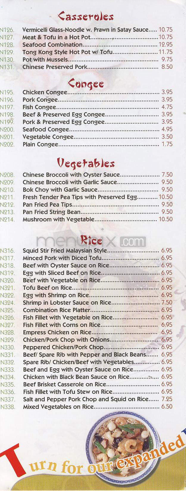 Nam's Noodle + Lounge - Madison, WI menu_pic