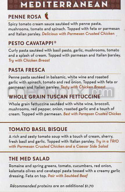 Noodles & Co - Madison, WI menu_pic
