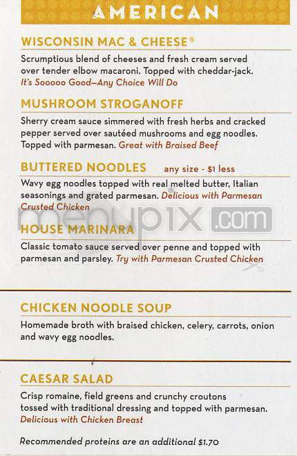 Noodles & Co - Madison, WI menu_pic