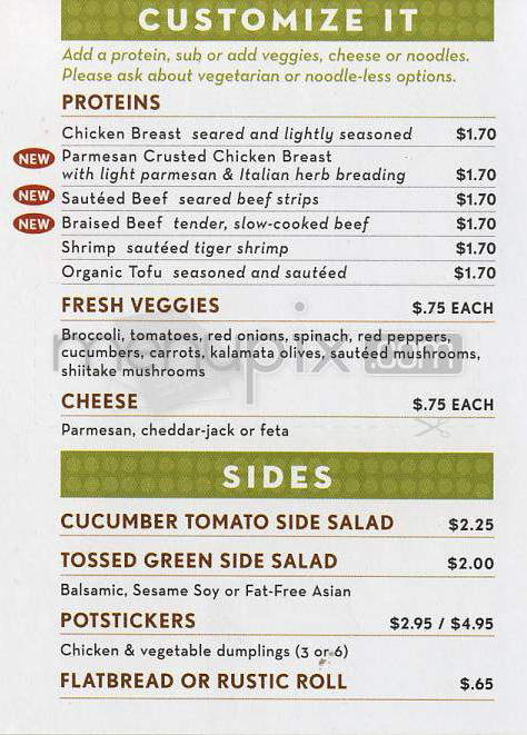 Noodles & Co - Madison, WI menu_pic