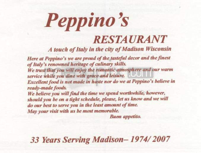 /730427/Peppinos-Restaurant-Madison-WI - Madison, WI