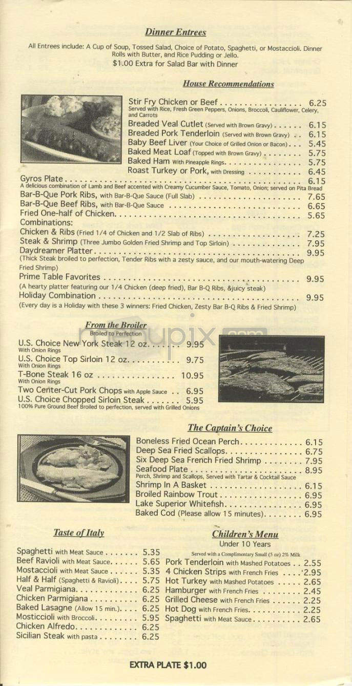 Prime Table Restaurant - Madison, WI menu_pic