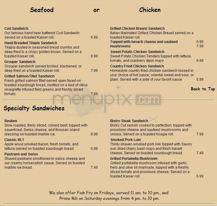 R.P. Adler's Pub & Grill - Madison, WI menu_pic
