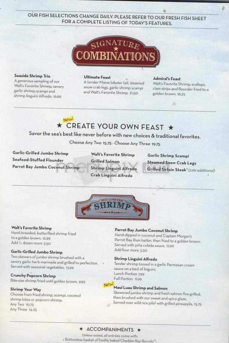 Red Lobster - Madison, WI menu_pic