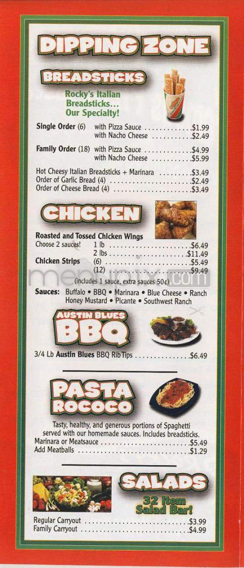 Rocky Rococo - Madison, WI menu_pic