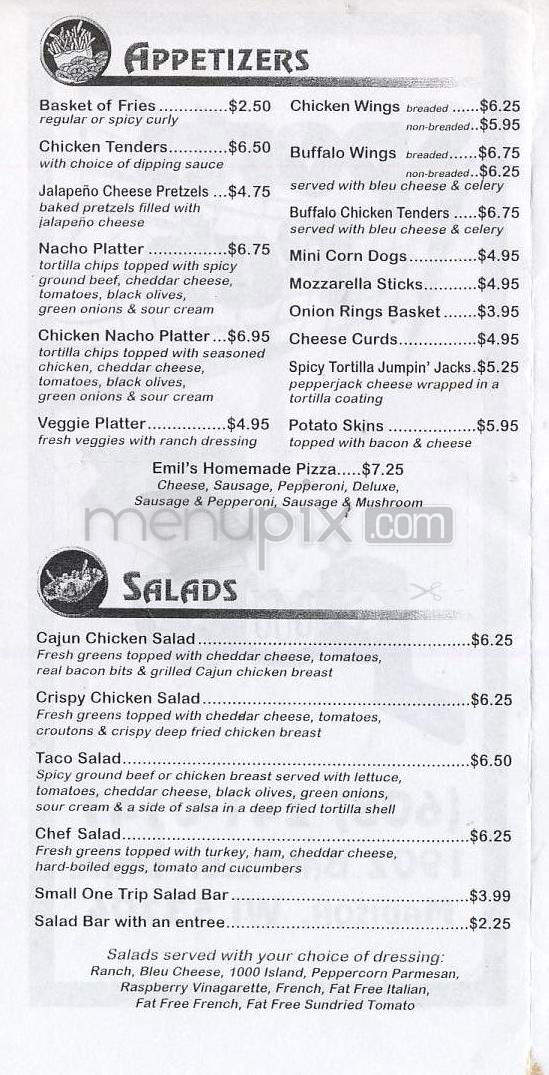 Sports Pub - Madison, WI menu_pic