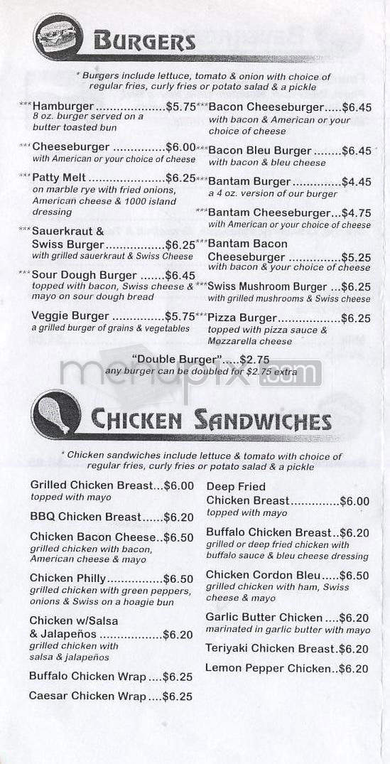 Sports Pub - Madison, WI menu_pic