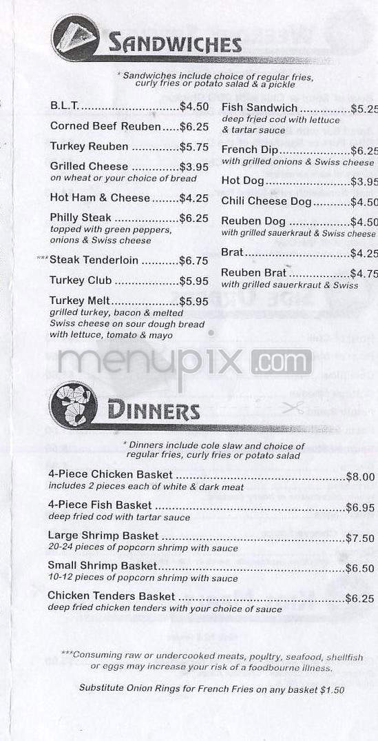 Sports Pub - Madison, WI menu_pic