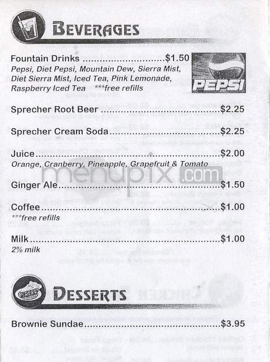 Sports Pub - Madison, WI menu_pic
