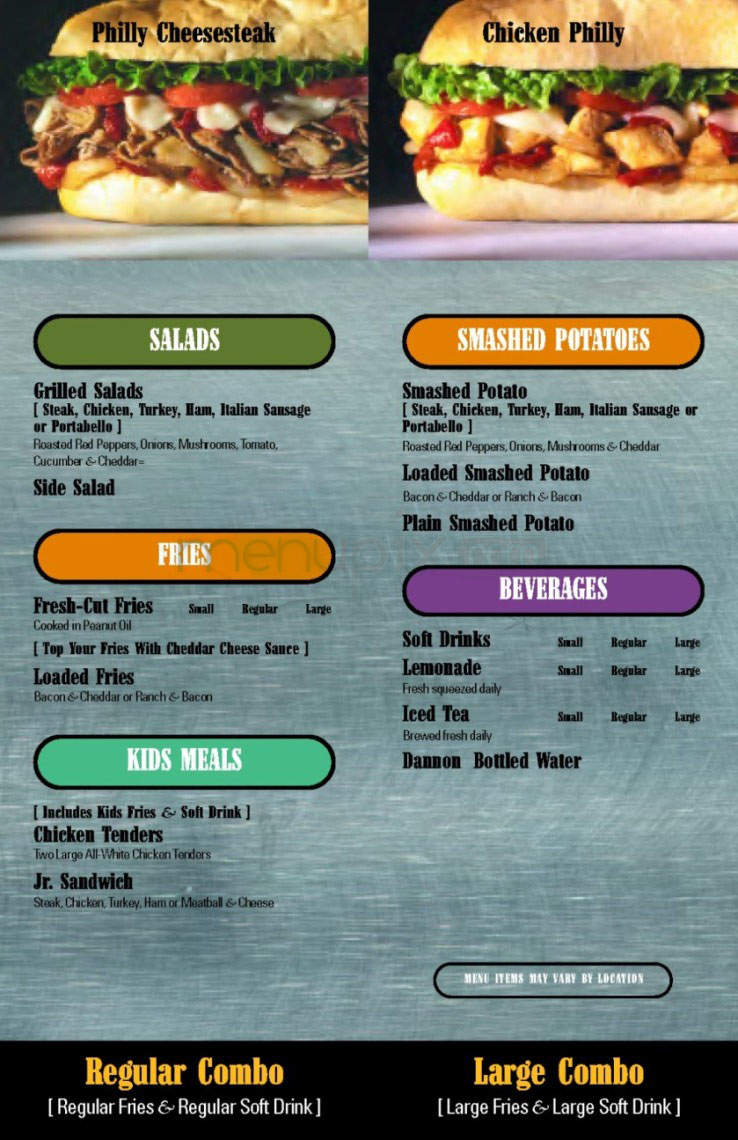 Steak Escape - Madison, WI menu_pic