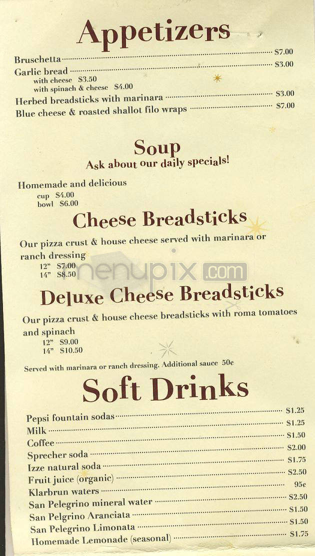 The Roman Candle Pizzeria - Middleton, WI menu_pic