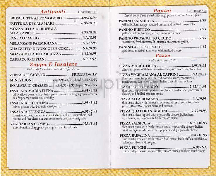 Tutto Pasta Trattoria - Madison, WI menu_pic