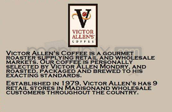 Victor Allen's Coffee & Tea - Madison, WI menu_pic