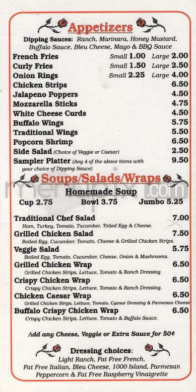 Wando's - Madison, WI menu_pic
