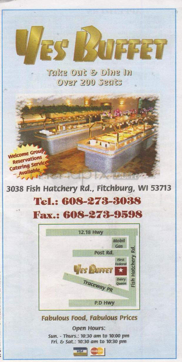 /730634/Yes-Buffet-Fitchburg-WI - Fitchburg, WI