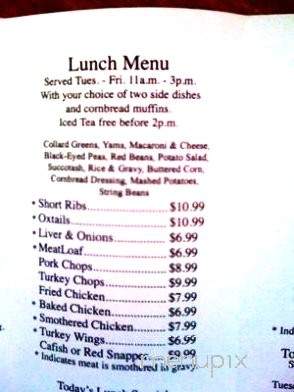 Mama Joan's Soul Food - San Pedro, CA menu_pic